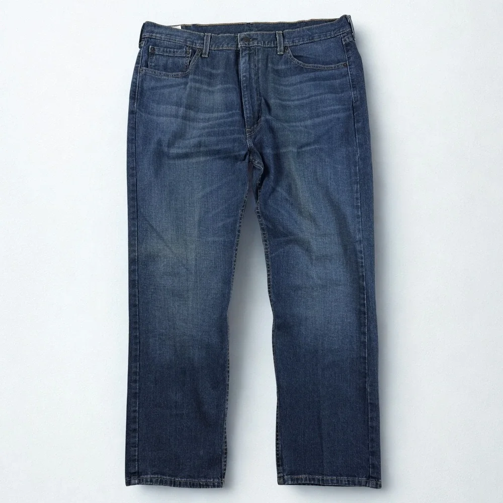Levis 505 Regular Fit‎ Jeans Mens 40x30 Blue Denim Straight Leg Pants Classic
